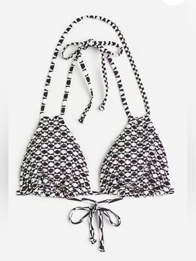 H&M Textured Black & White FULL String Bikini - DIFFERENT SIZES - SEE BELOW ❤️